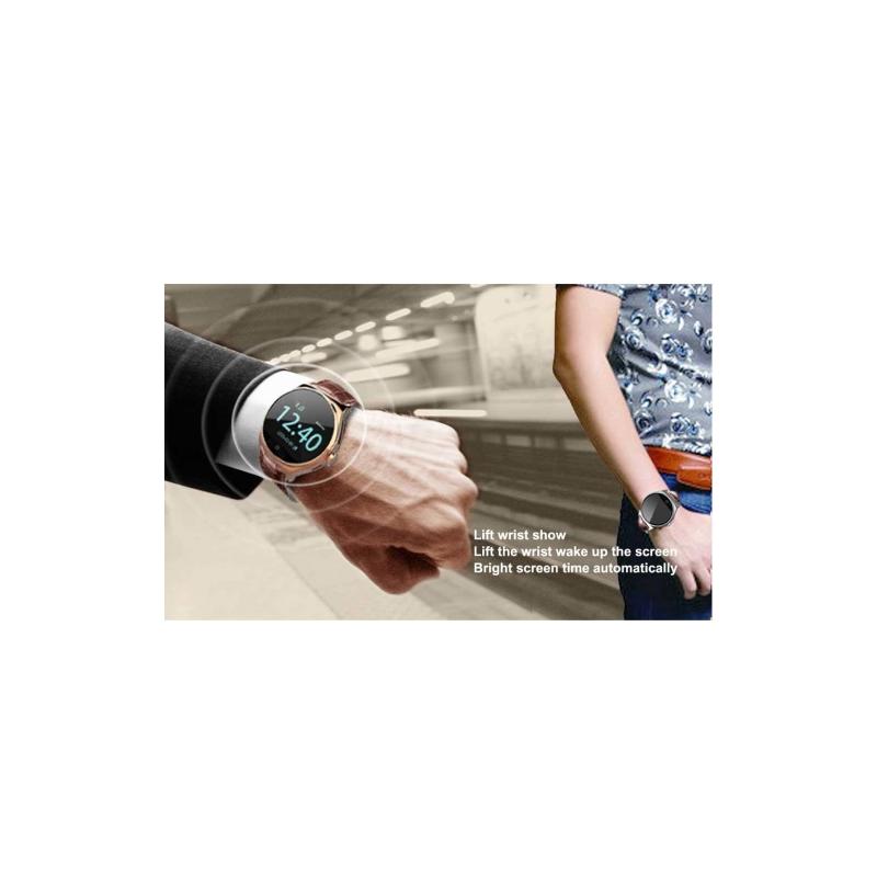Smartwatch Elegant Color Pedometru Senzor Cardiac Bluetooth IP67 Maro