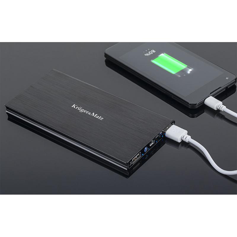 Baterie externa 7600 mAh Kruger&Matz Metalica