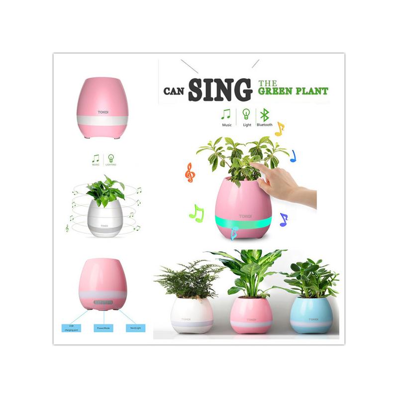 Boxa Bluetooth ghiveci real pentru flori