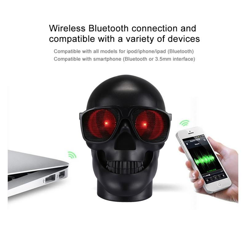 Boxa Bluetooth in forma de craniu