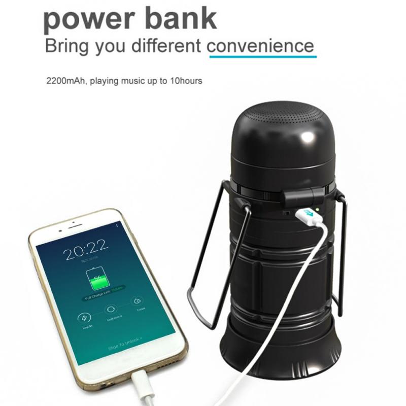 Boxa portabila Bluetooth in forma de lampadar cu gaz