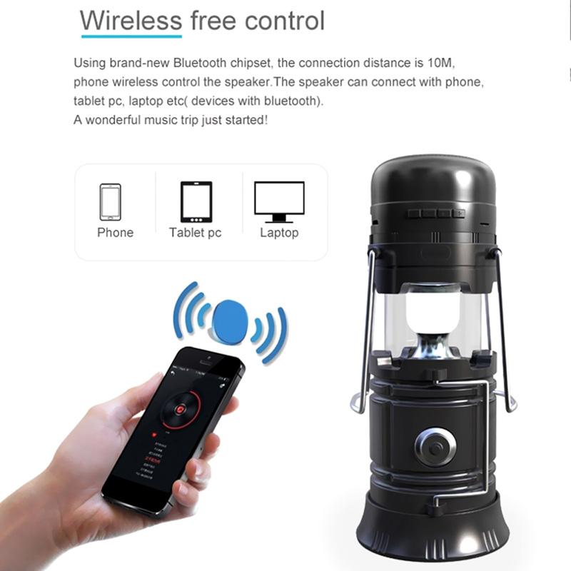 Boxa portabila Bluetooth in forma de lampadar cu gaz