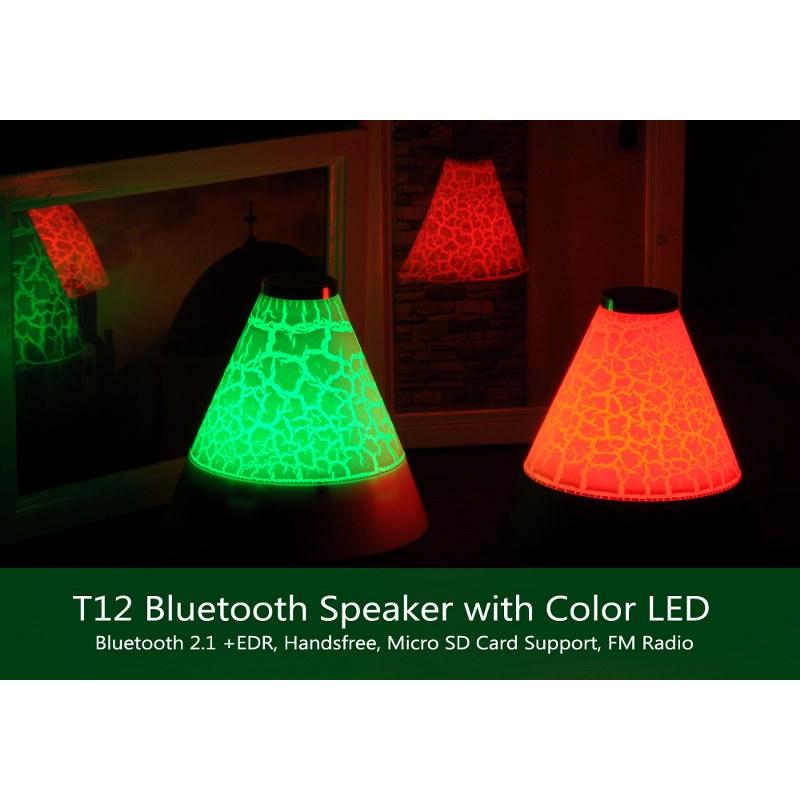 Boxa portabila bluetooth, radio FM, veioza LED