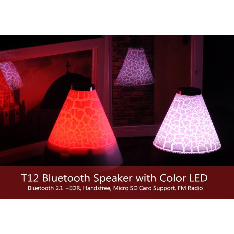 Boxa portabila bluetooth, radio FM, veioza LED