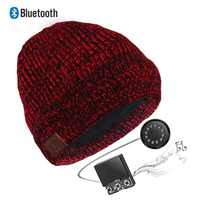 Caciula cu casti bluetooth unisex H031B rosie