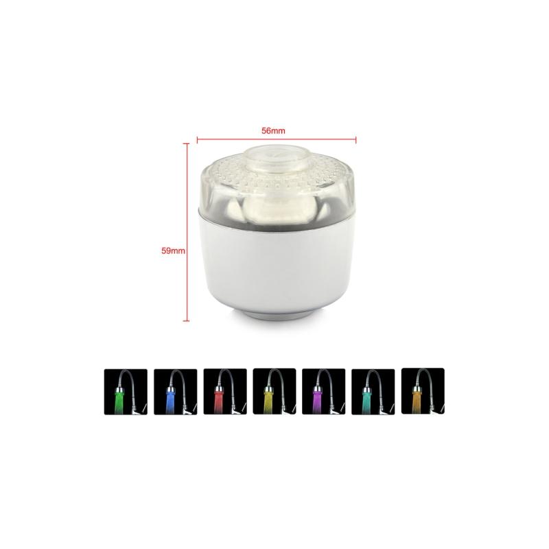 Cap de dus cu LED multicolor
