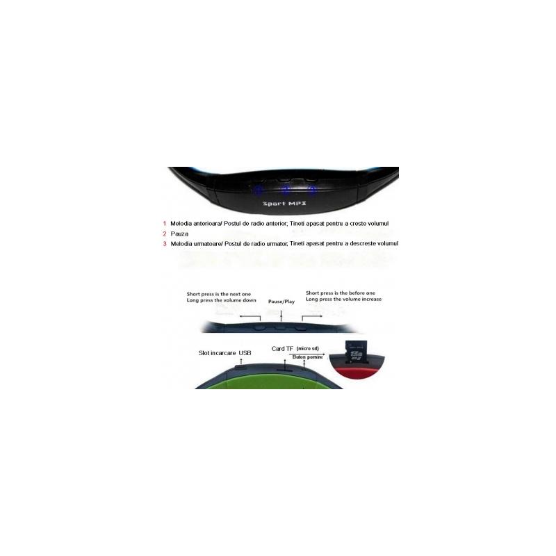 Casti sport cu microSD si FM