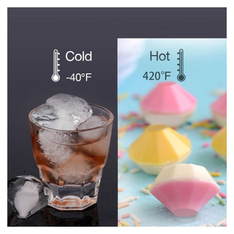 Cuburi de gheata in forma de diamant