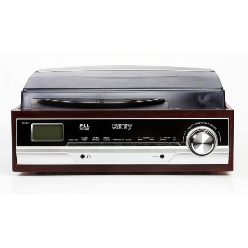 Pick Up Gramofon cu radio FM si ceas alarma
