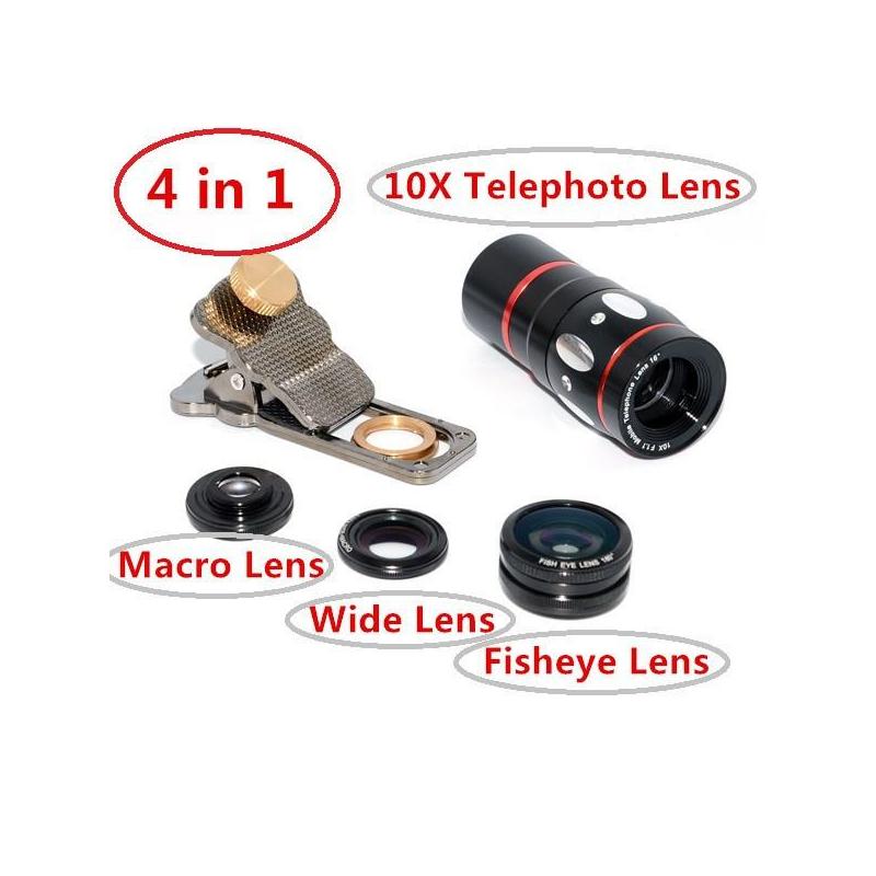 Kit 4in1 Lentile universale pentru Smartphone