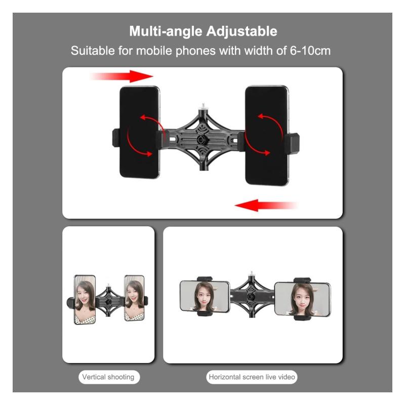 Kit Vlogging Dual Phone Suport