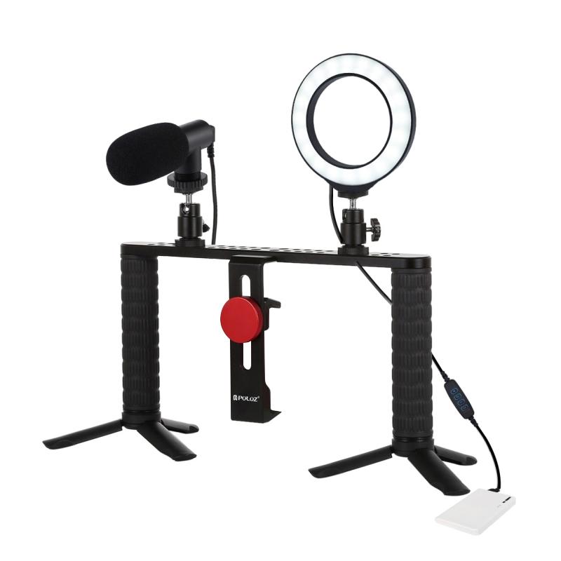 Kit profesional pentru vlogging cu LED circular