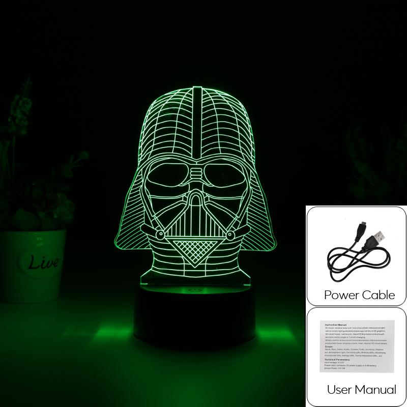 Lampa LED cap Darth Vader