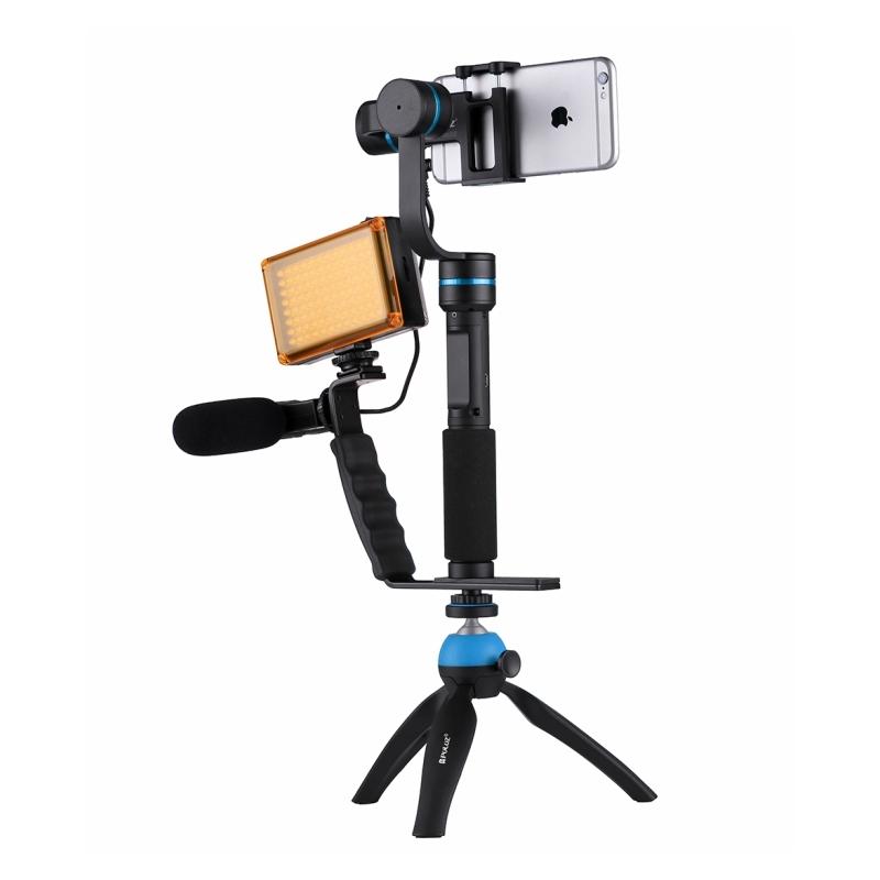 Microfon stereo pentru smartphone, vlogging