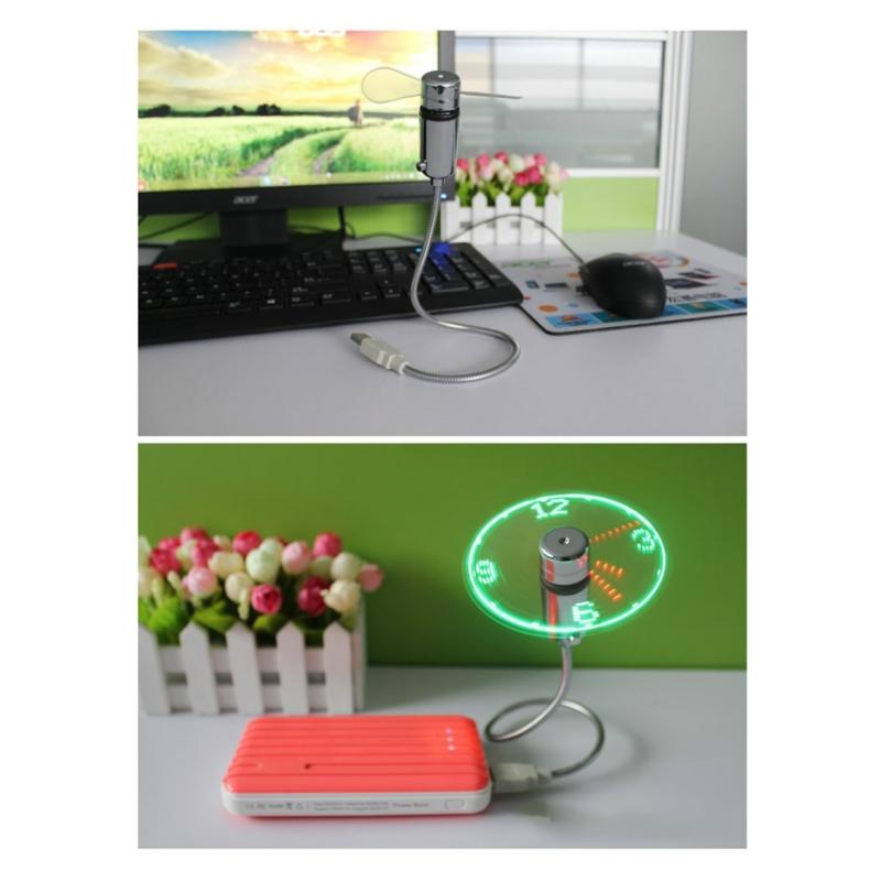 Mini Ceas Ventilator USB