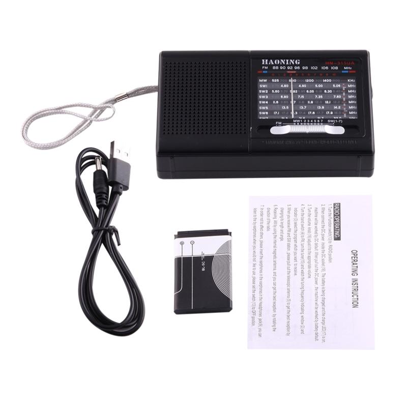 Mini Radio retro vintage cu Slot card Micro SD si USB