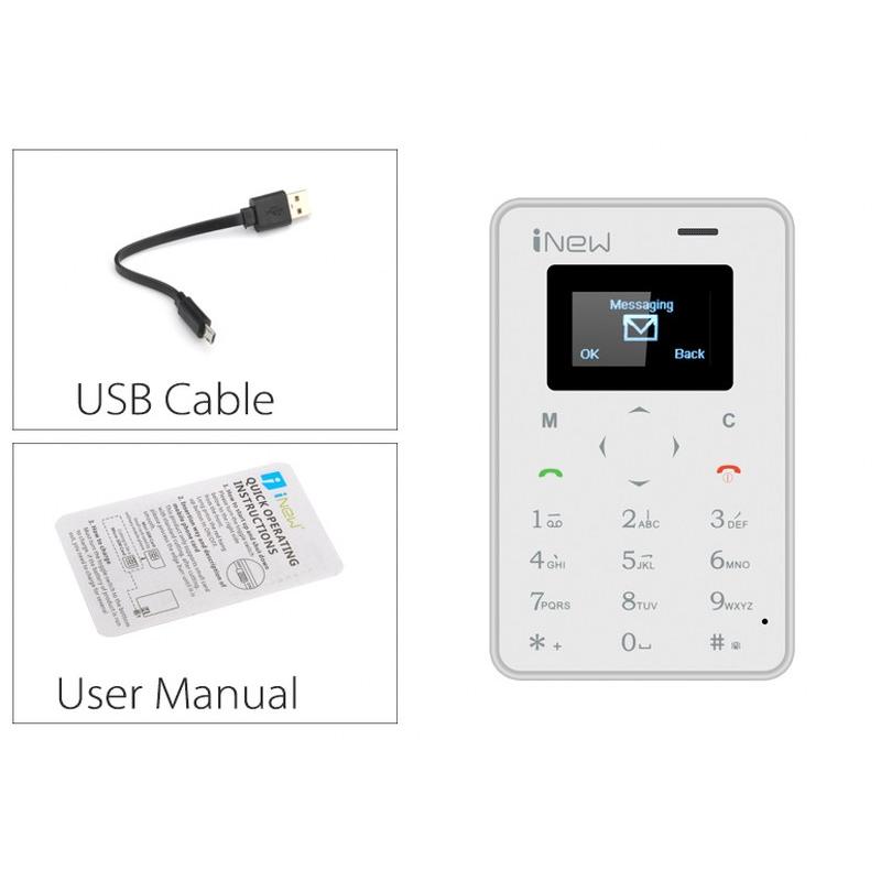 Mini telefon smart GSM Bluetooth, carte de vizita