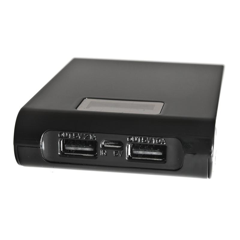 Baterie externa 12000 mAh cu lanterna si LCD