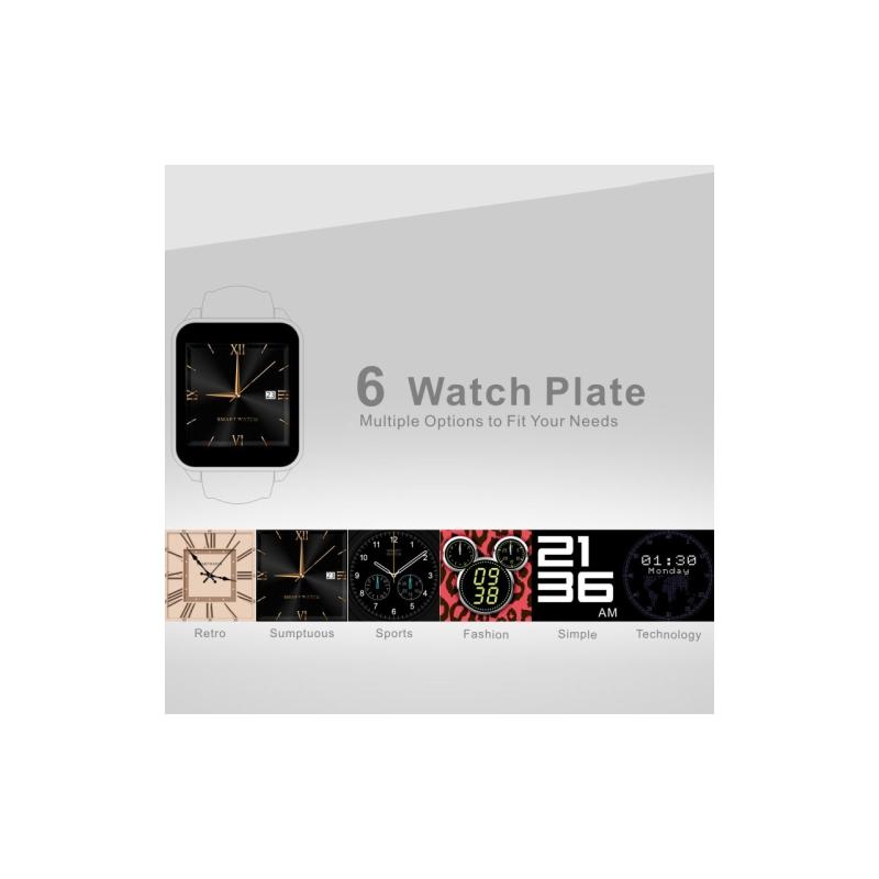 Smartwatch IPS 360 grade, curea piele, ultima generatie, waterproof