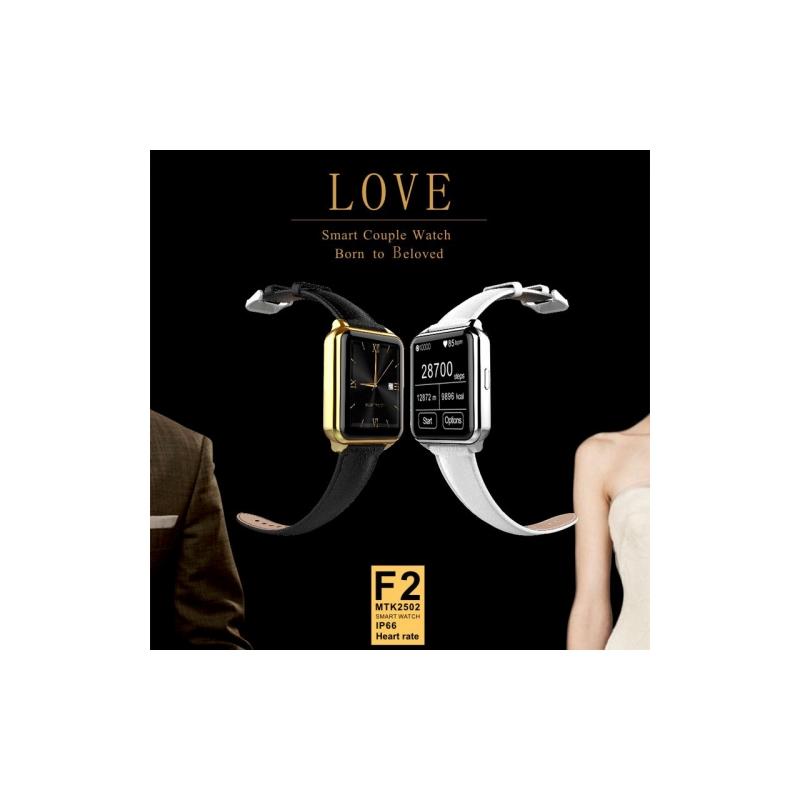 Smartwatch IPS 360 grade, curea piele, ultima generatie, waterproof