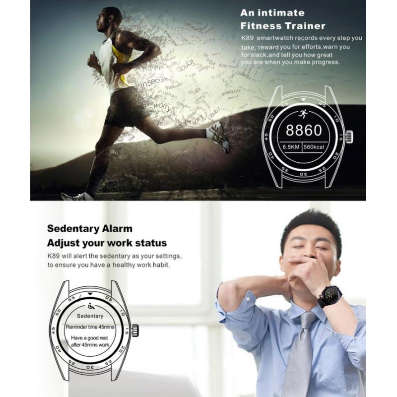 Smartwatch K89 Monitor Cardiac, Pedometru, Anti Lost, Sleep Monitor