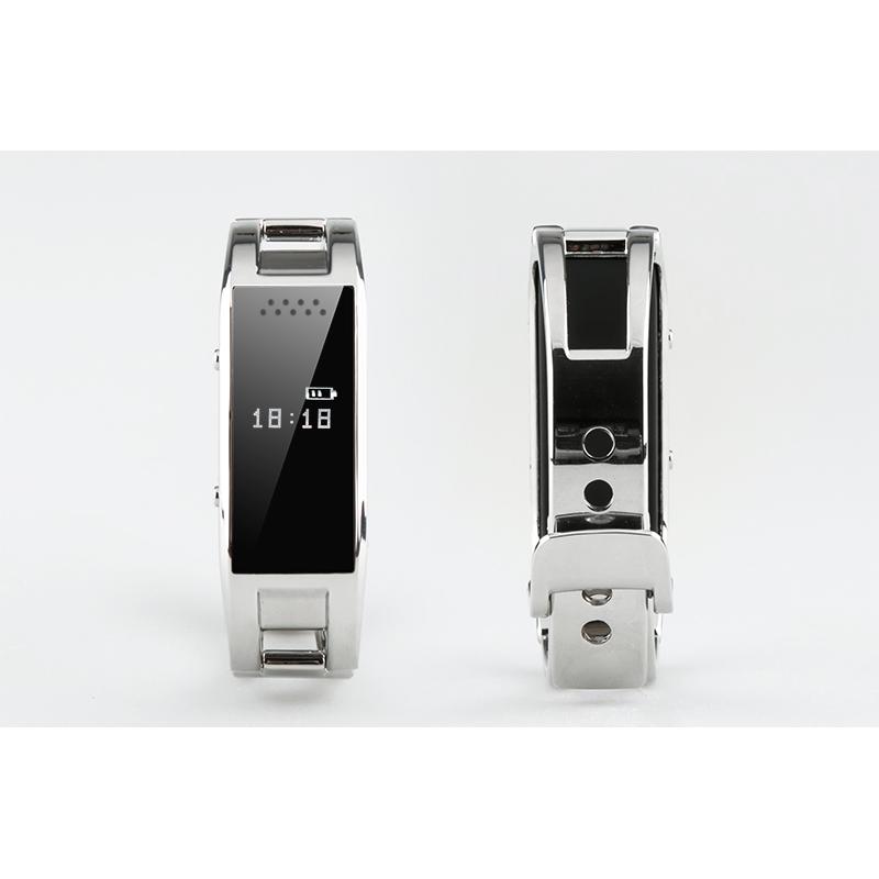 SmartWatch cu bluetooth 3.0, pedometru, metalic