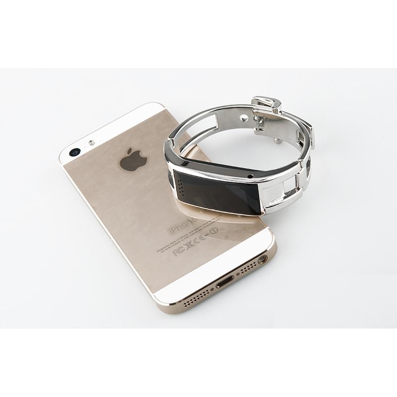 SmartWatch cu bluetooth 3.0, pedometru, metalic