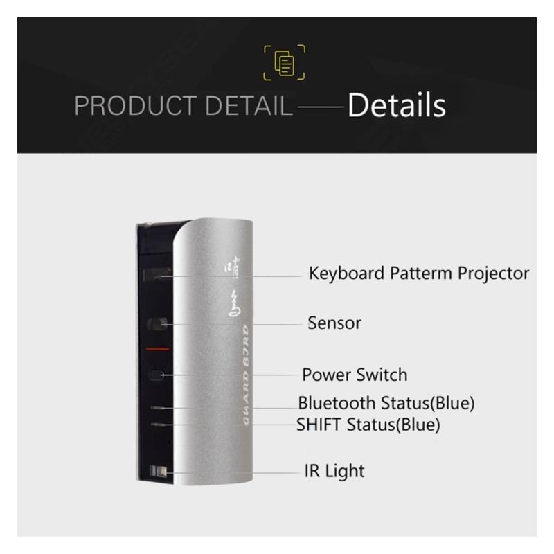 Tastatura cu proiectie laser Querty si functie AUDIO