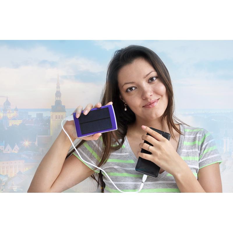Acumulator extern portabil solar, powerbank 15000 mAh