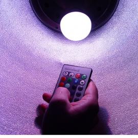 Bec LED RGB cu telecomanda