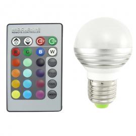 Bec LED RGB cu telecomanda