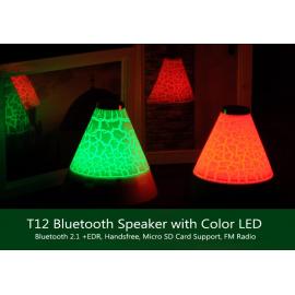 Boxa portabila bluetooth, radio FM, veioza LED