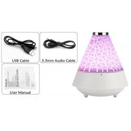 Boxa portabila bluetooth, radio FM, veioza LED