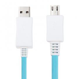 Cablu USB microUSB cu LEDuri albastre
