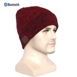 Caciula gri cu casti bluetooth unisex H031B