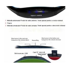 Casti sport cu microSD si FM