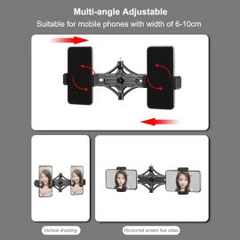 Kit Vlogging Dual Phone Suport