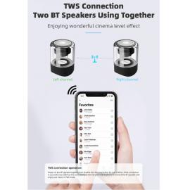 Set 2 Mini boxe bluetooth stereo magnetice