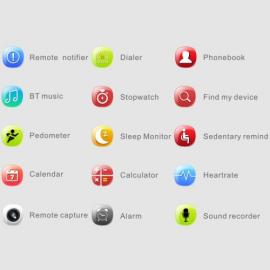 Smartwatch IPS 360 grade, curea piele, ultima generatie, waterproof