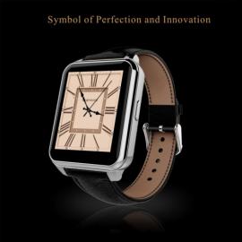 Smartwatch IPS 360 grade, curea piele, ultima generatie, waterproof