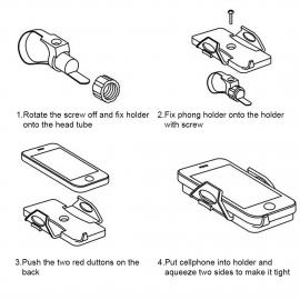 Suport aderent telefon pentru bicicleta