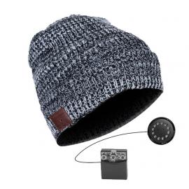 Caciula gri cu casti bluetooth unisex H031B