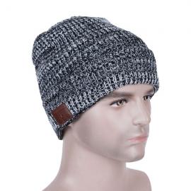 Caciula gri cu casti bluetooth unisex H031B